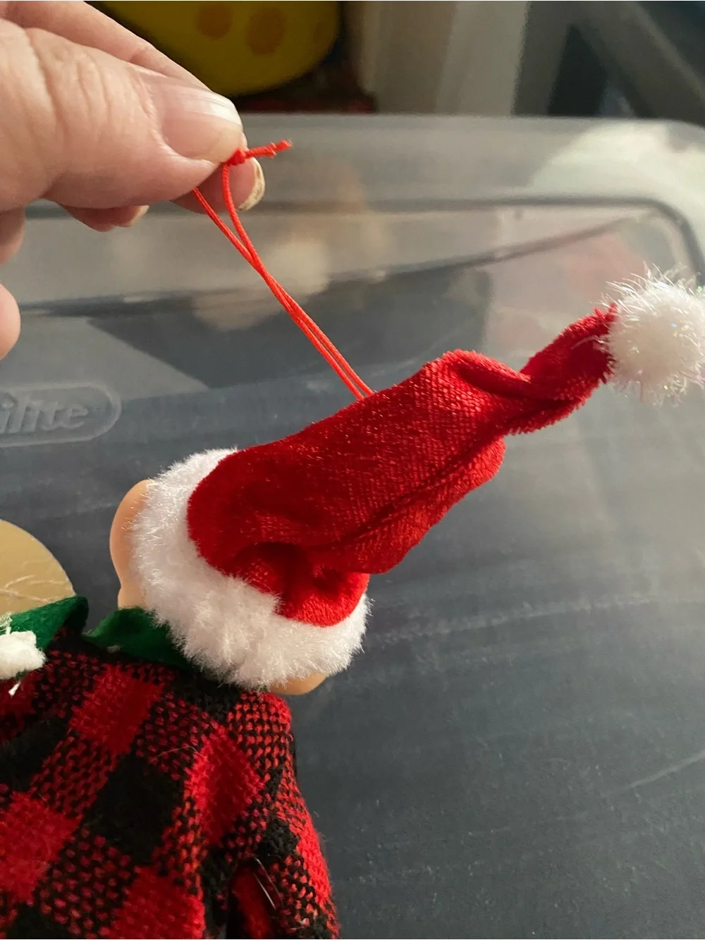 Elf on The Shelf Doll Ornament Rubber Face Bendable Arms Legs 2018 Hat 7